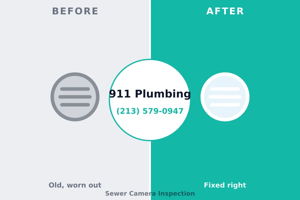 Before and after: plumbing repair Franklin, ID
